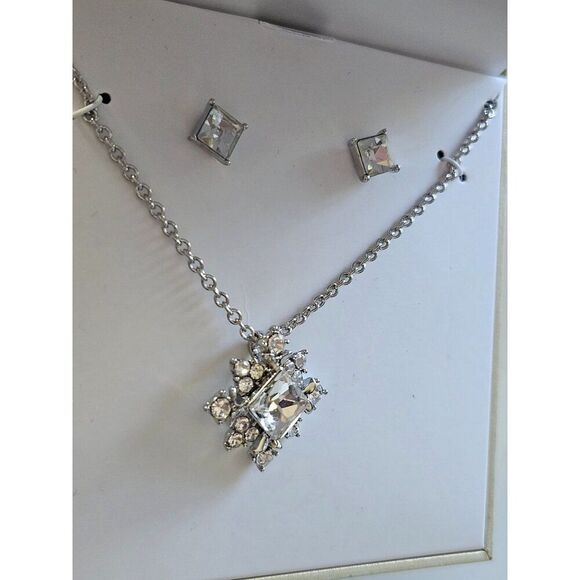 Charter Club silver tone necklace and earring set - Picture 8 of 10